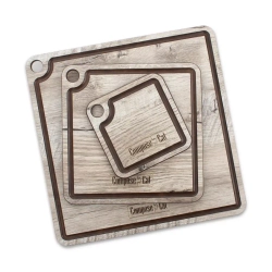 Набор подставок для горячего 3шт ComposeEat ProFashion дуб светлый