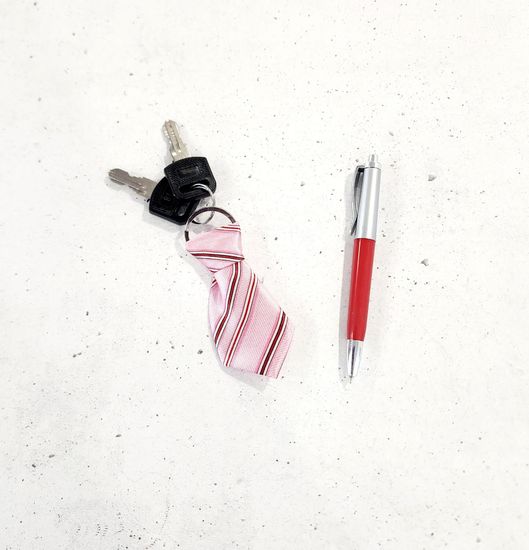 Набор подарочный 2в1 (ручка + брелок - галстук)