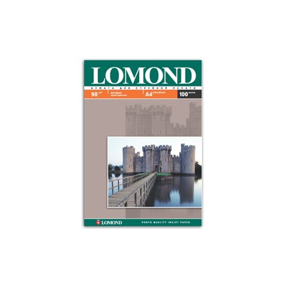 0102001 Lomond Бумага IJ А4 (мат) 90г/м2 (100 л) | Lomond
