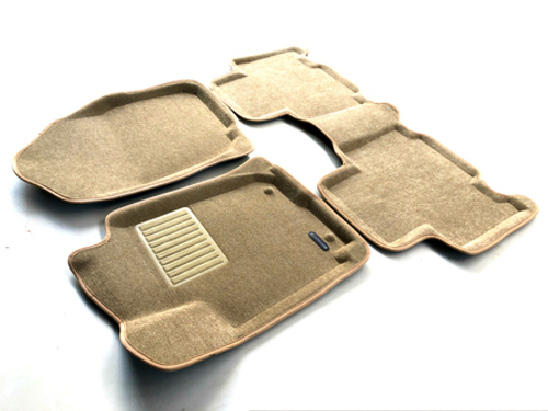 Коврики салона для TOYOTA Rav 4 (2013-) Euromat 3D Business бежевые. Арт. EMC3D-005125T