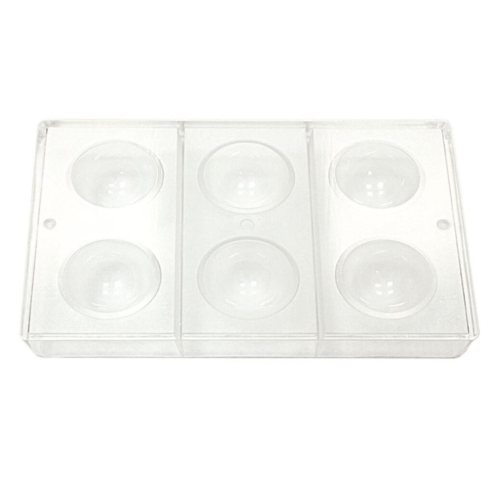 Форма для шоколада "Полусфера", 2 ячейки 100*50 мм, поликарбонат, P.L. Proff Cuisine