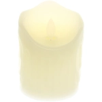 Сувенир с подсветкой «Свеча восковая - Небесная» 7,5*10 см - облита воском (работает от батареек 3 ААА)