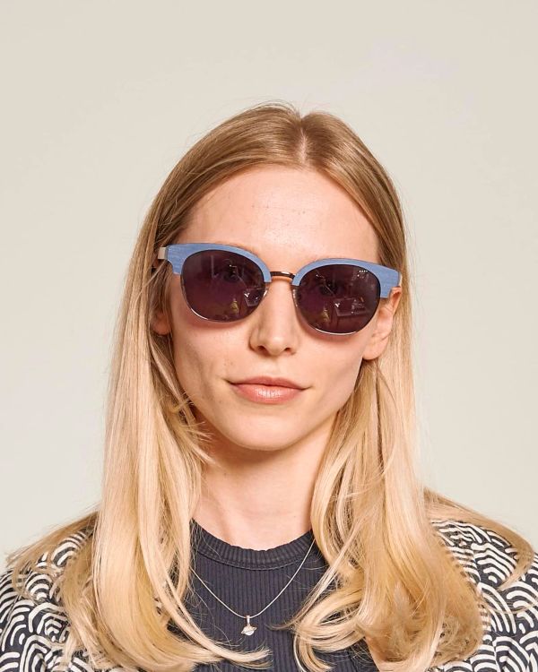 Очки солнцезащитные Catwalk 5 Blue wood / Dark grey - фото 2