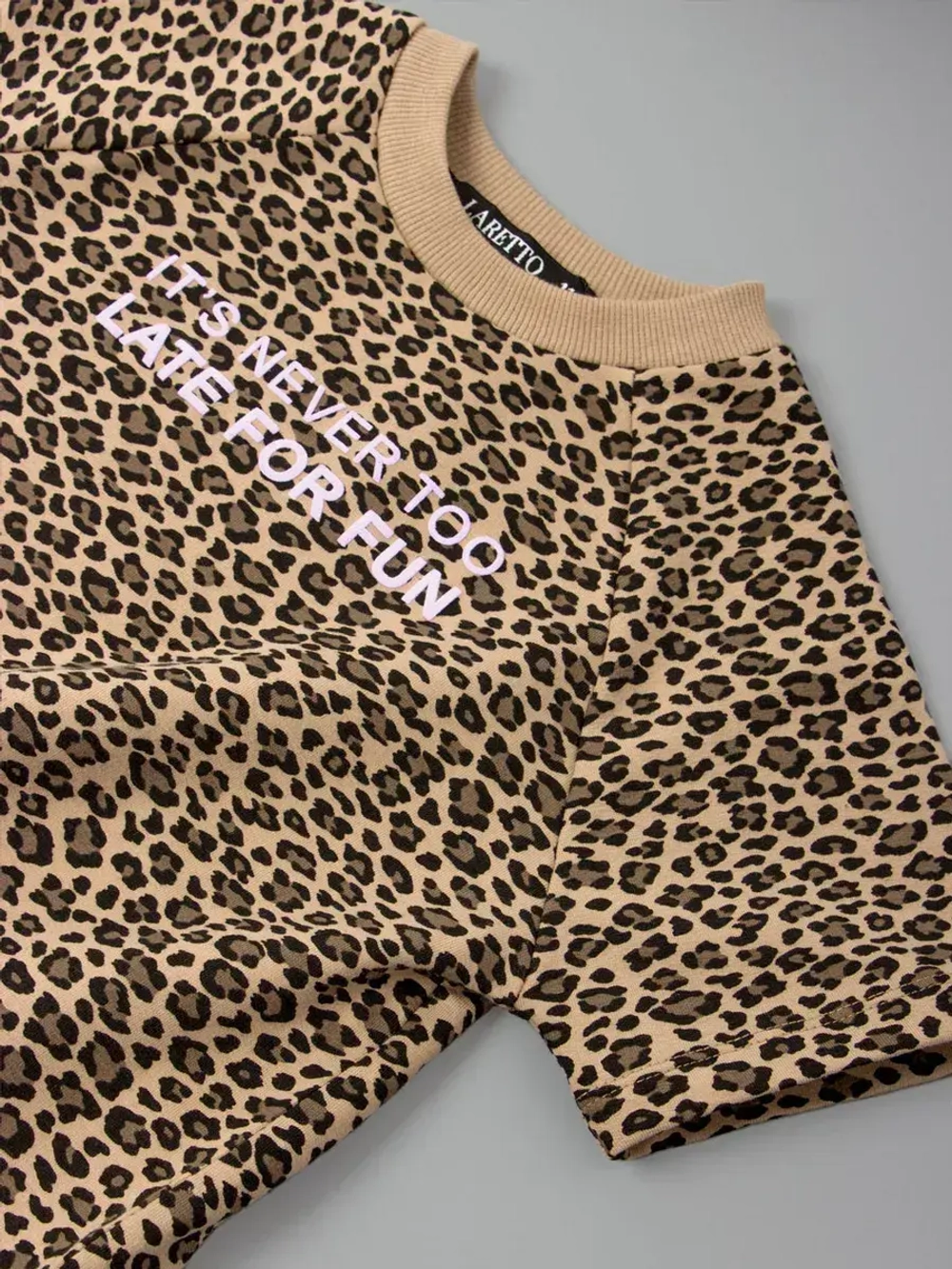 Платье детское оверсайз с коротким рукавом