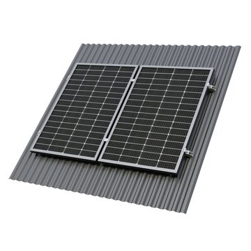 Крепёж двух солнечных батарей 300-600 Вт на наклонную крышу. 70 мм, фото №997277371