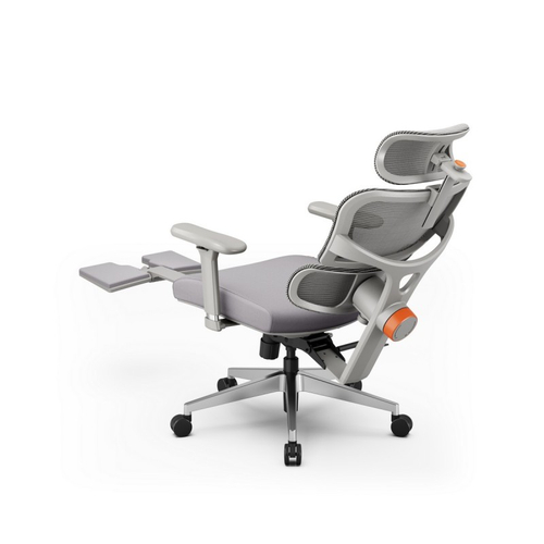 Эргономичное компьютерное кресло FoxGear NETZ модель X, серый (FG-NETZ-X-GY)