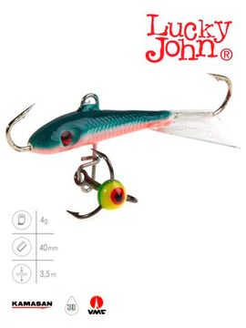 Балансир Lucky John FIN 3 с тр. 40мм/54 блистер