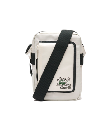 Lacoste Roland Garros Edition Contrast Print Vertical Messenger Bag - Green