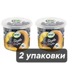 Маслины Erel Siyah L/M вяленые 400 г x 2 шт