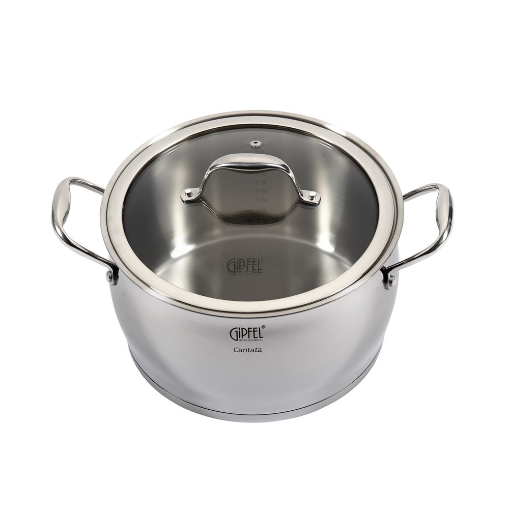 Кастрюля из нержавеющей стали Gipfel Cantata 1265 24 см/6 л