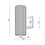Настенный светильник (бра) Outdoor O419WL-02GR