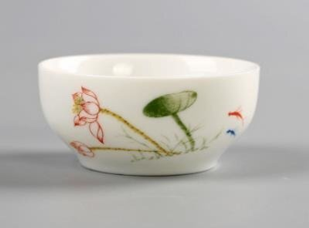 242041 Пиала "Лотос зеленый", фарфор, 45 мл.