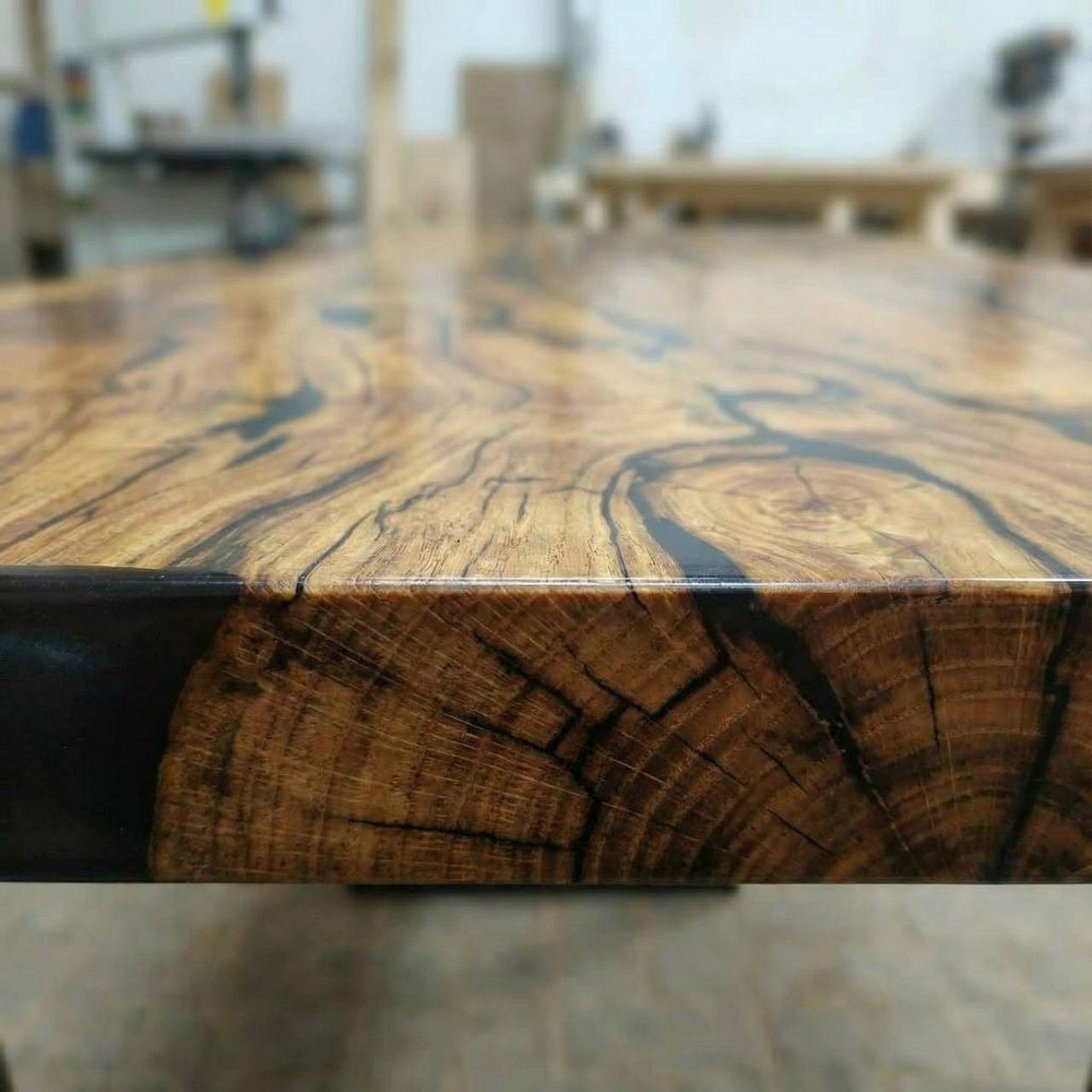 Обеденный стол из цельного бука премиум