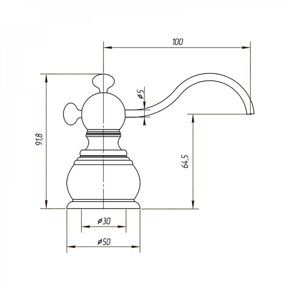 Дозатор для кухонной мойки Migliore ML.COM-50.110.RA (21967) медь