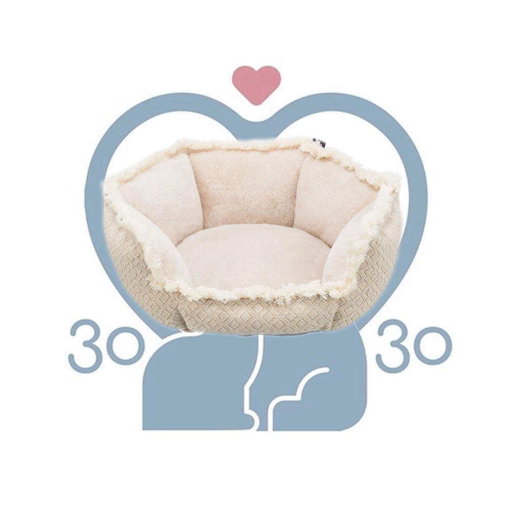 Лежак "TRIXIE" для собак "Boho bed", 65х65 см, бежевый