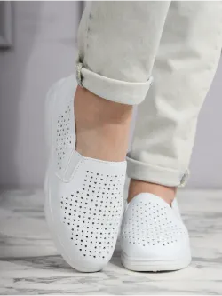 Мокасины летние с перфорацией