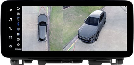 Магнитола для KIA Optima 4 2016-2020 (ШГУ цветной) - Teyes LUX ONE 360 монитор 12.3", Android 10, CarPlay, 4G SIM-слот, 6/128 ГБ, 4 камеры в комплекте