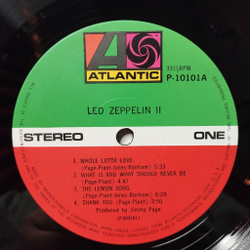 Винтажная виниловая пластинка LP Led Zeppelin II (Japan 1976) (No Obi) Whole Lotta Love