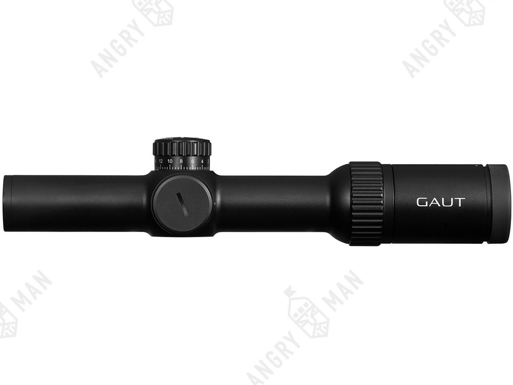 Прицел Obsidian 1-8x24, сетка X2, подсветка (точка), 30мм, 1/2 МОА, IPX7, 512г, Gaut