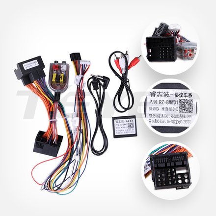 Комплект рамки с разъёмами 9" BMW X3 E83 2003-2010 - Car-Smart 9557