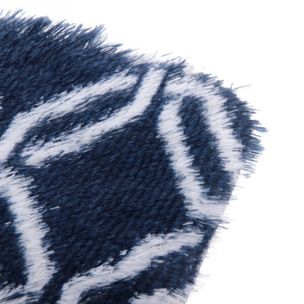 Коврик для ванной 60*100"Геометрия» синий