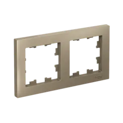 Рамка 2-м AtlasDesign универс. шампань SE ATN000502