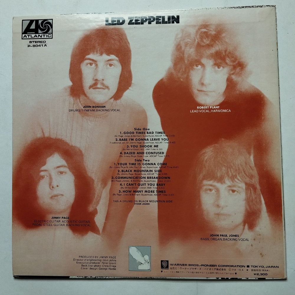 Винтажная виниловая пластинка LP Led Zeppelin (Japan 1971) (No Obi) Babe I am Gonna Leave You