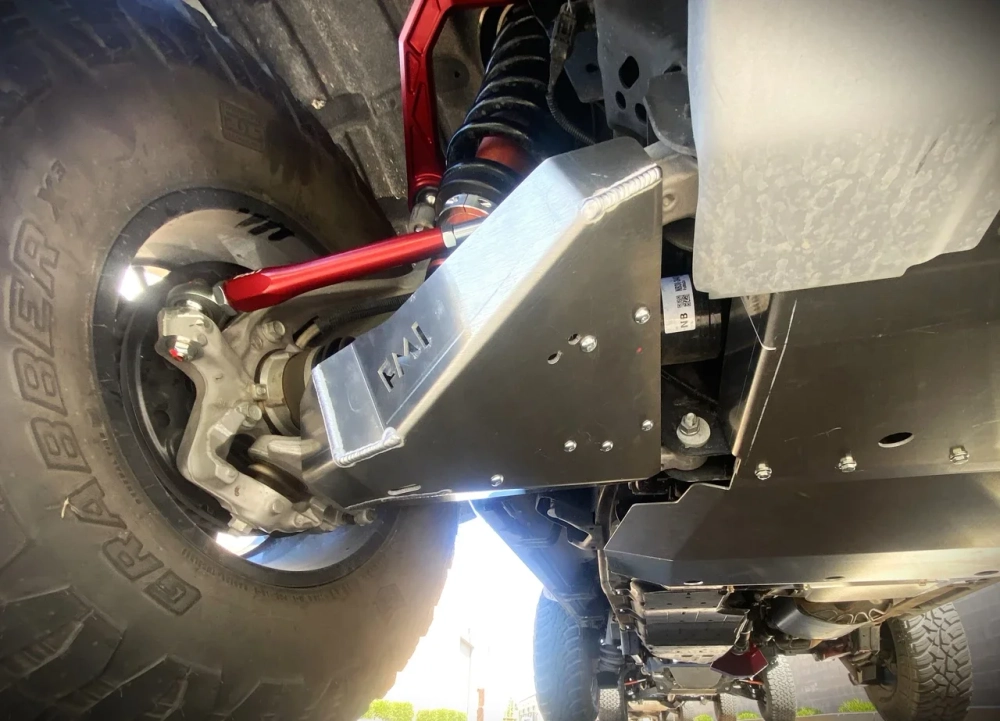 Комплект защитных пластин нижних рычагов подвески для Bronco Raptor (2022+) - для штатных рычагов