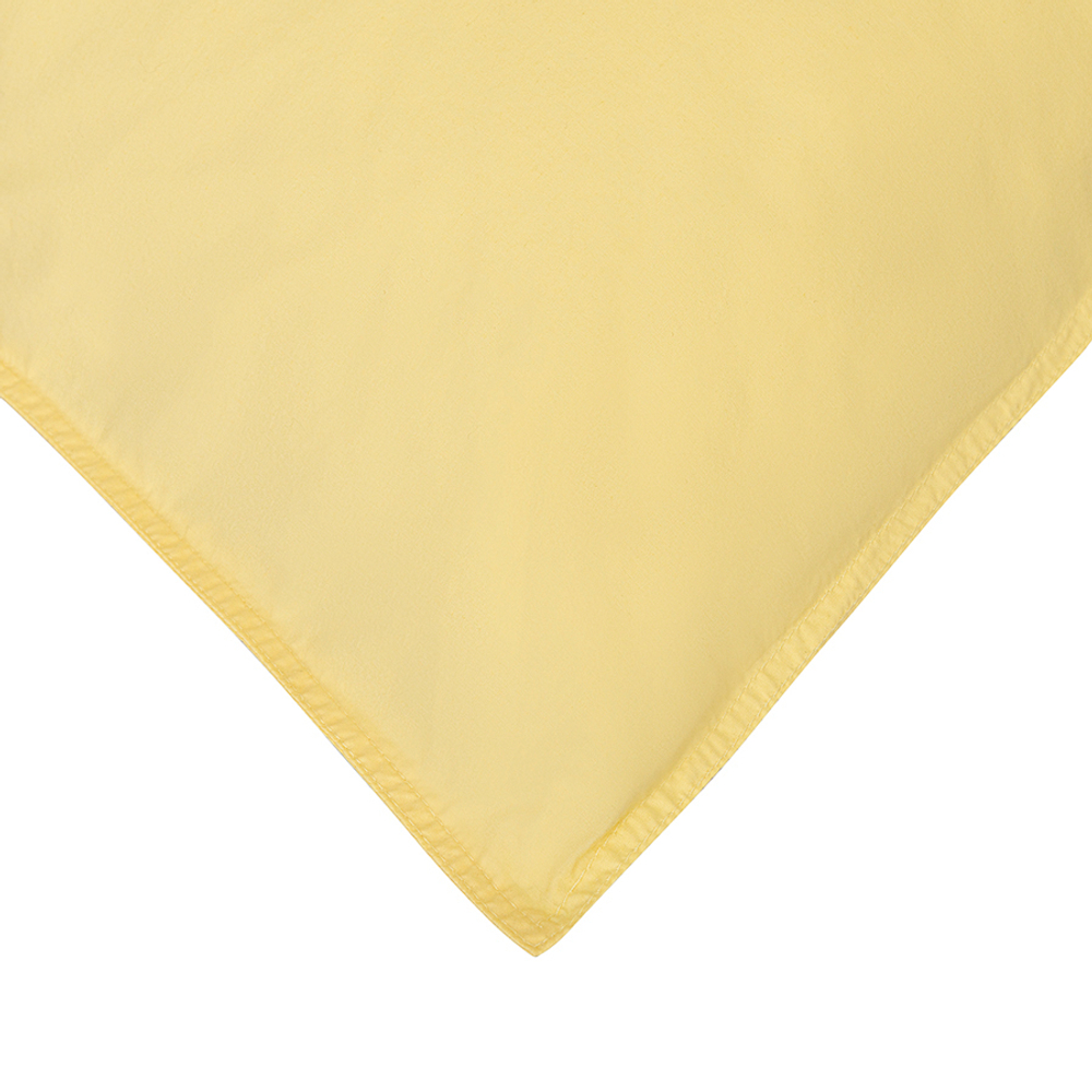 Комплект постельного белья из стираного перкаля светло-желтого цвета из коллекции essential, 200х220 см