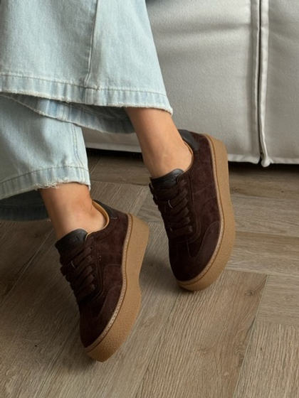 Кеды из натуральной замши