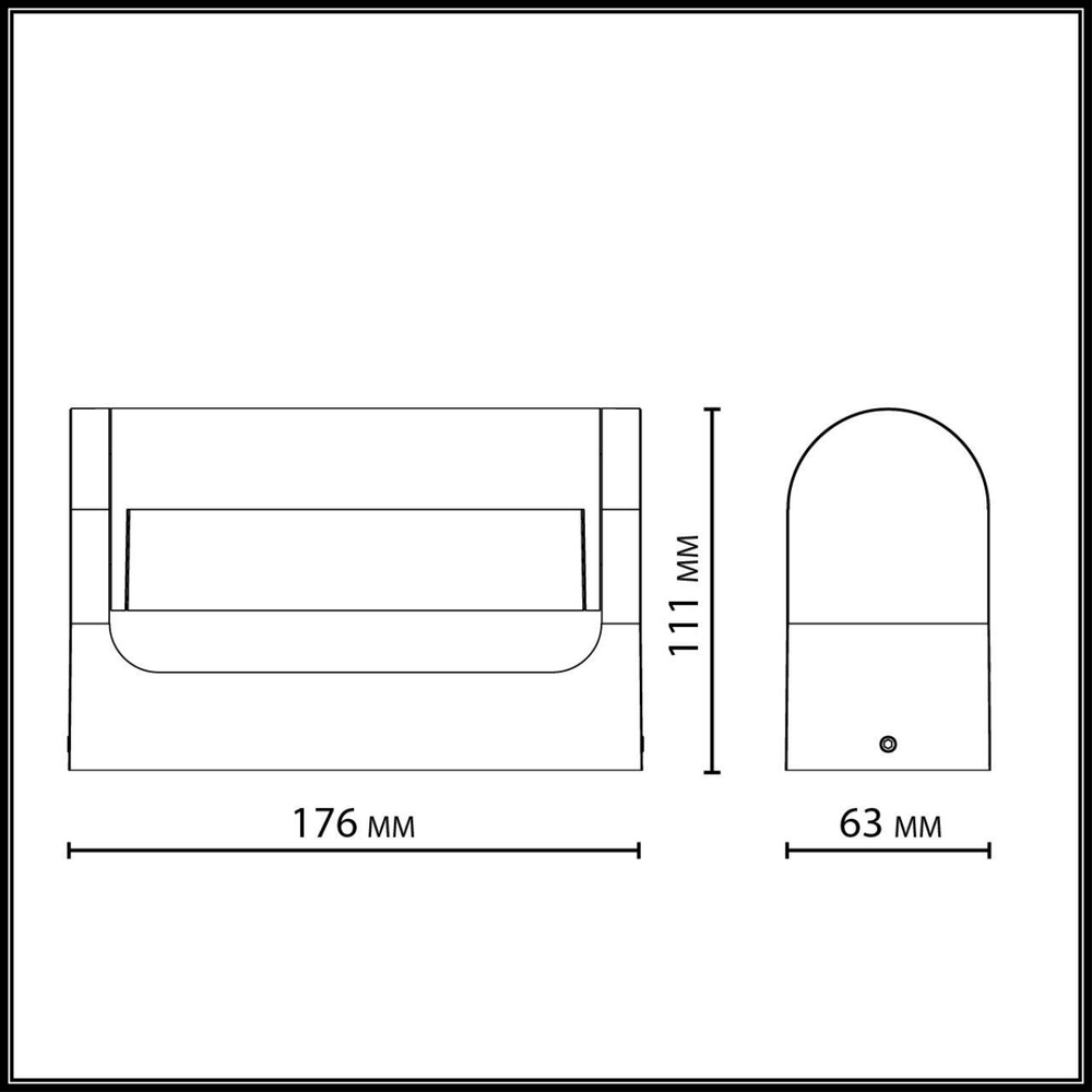 Уличный настенный светодиодный светильник Odeon Light TWINSET 7117/12WL
