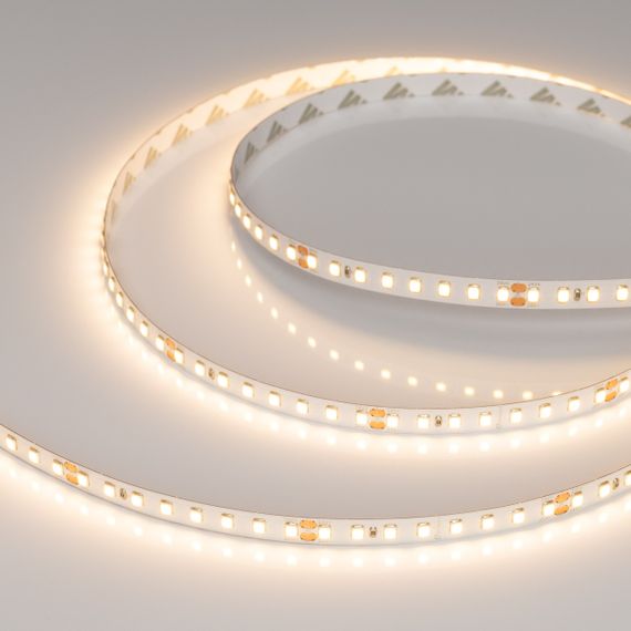 Светодиодная лента RT-A128-8mm 24V Warm2700 (10 W/m, IP20, 5m) Arlight 038759(1)