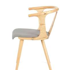 Стул Yard светлое дерево с серым сиденьем