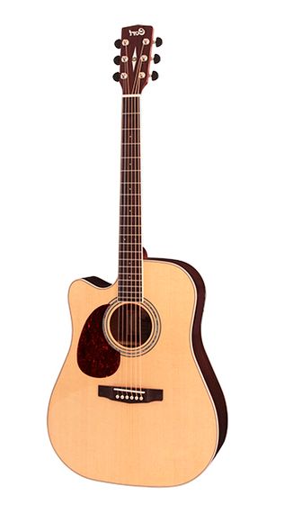 Cort MR710F-LH-NS MR Series - электро-акустическая гитара леворукая, с вырезом, цвет натуральный