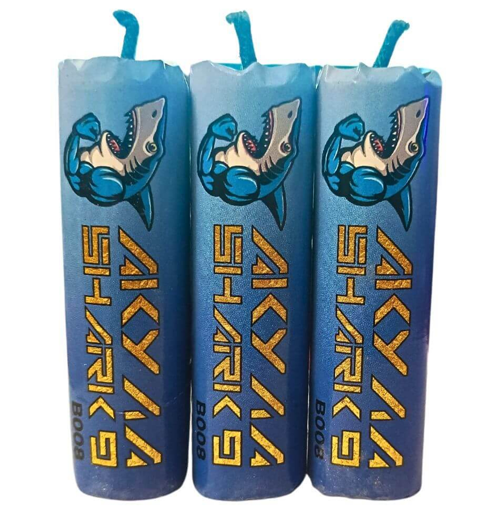 Петарды 'Акула SHARK 9' (арт: BOO8) от Волк в упаковке по 3 штуки
