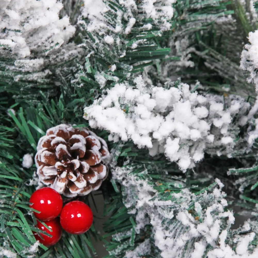 Гирлянда хвойная «Рождество» 2,7 м d=35 см, ПВХ, леска, шишки, ягоды (ST626B-270)