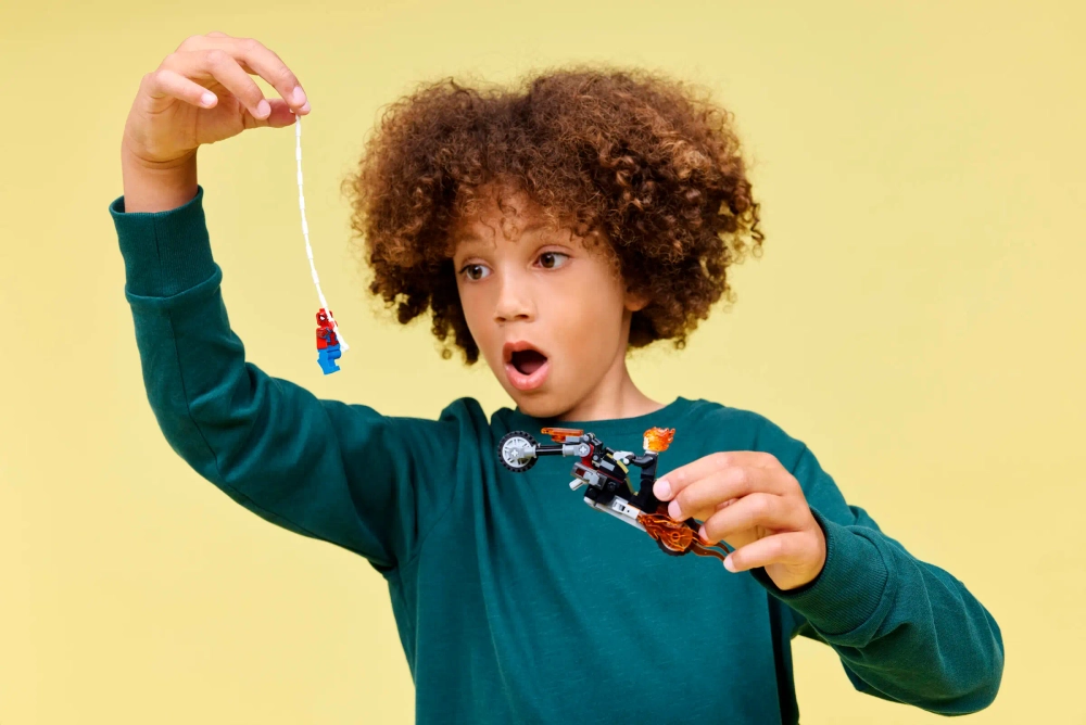 Конструктор LEGO Marvel 76335 Spider-Man vs. Ghost Rider Motorcycle