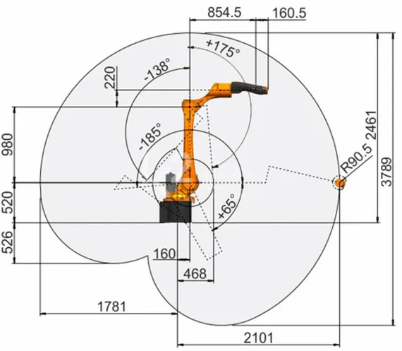 Промышленный робот KUKA KR CYBERTECH ARC KR 8 R2100-2 arc HW