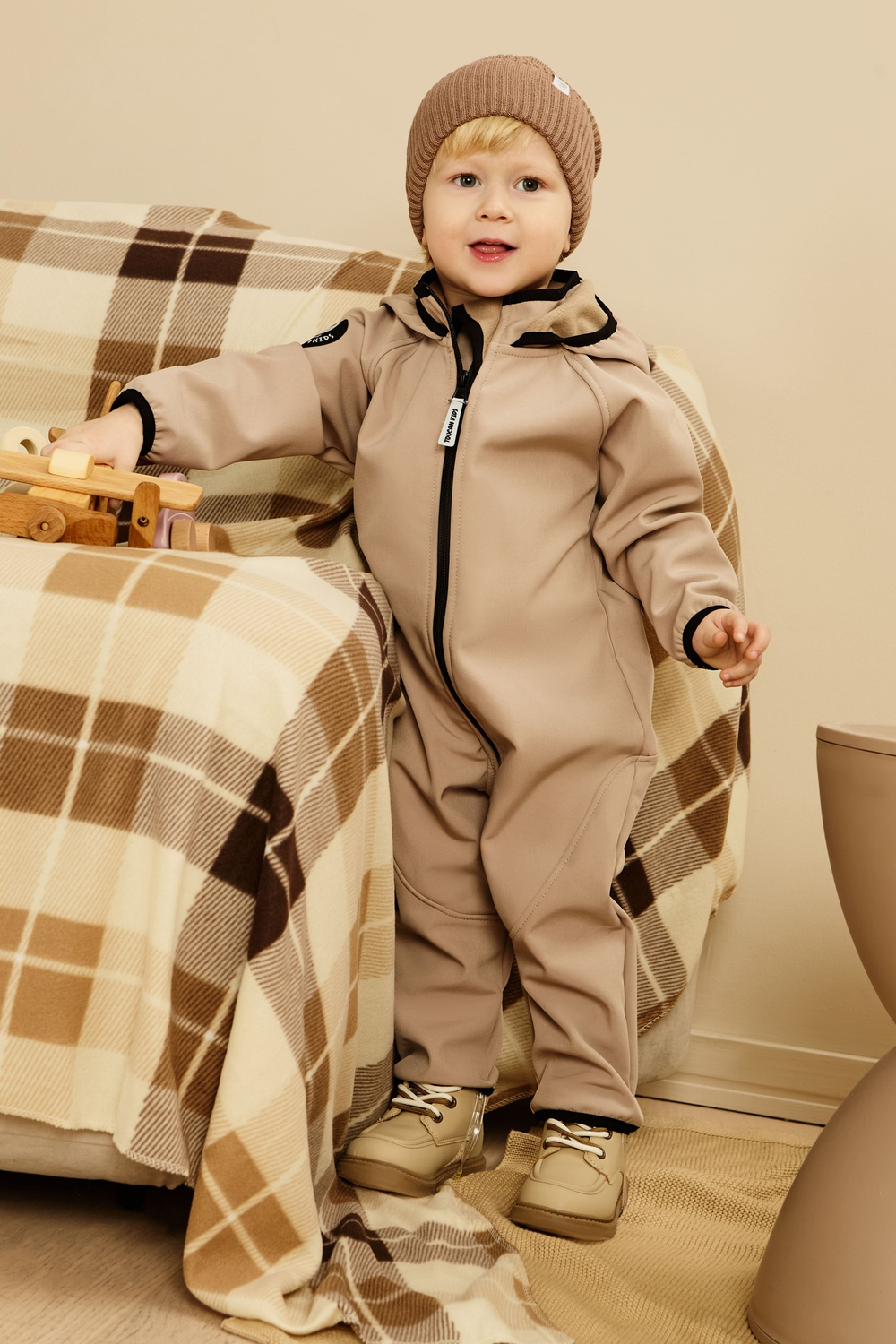 Комбинезон демисезонный Softshell, Бежевый