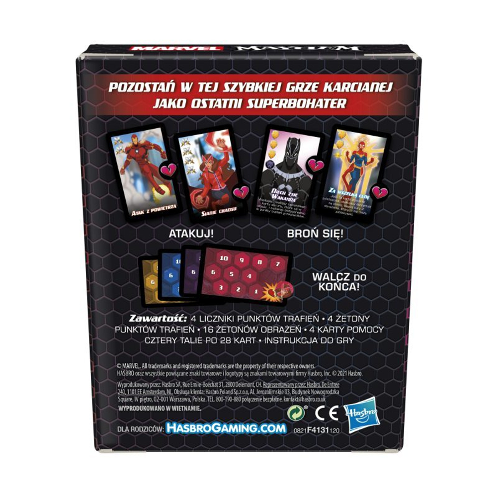 Hasbro - Карточная игра Marvel Mayhem PL версия F4131