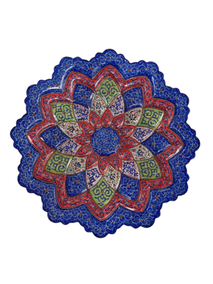 Тарелка минакари ручной работы из Исфахана (25 см) 181220257 Иран