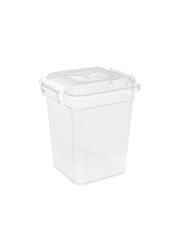 Контейнер для хранения квадратный с защелками 6л.(5239)