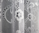 Занавеска "Ф. 310381", цвет белый, на шторной ленте, Польша.
