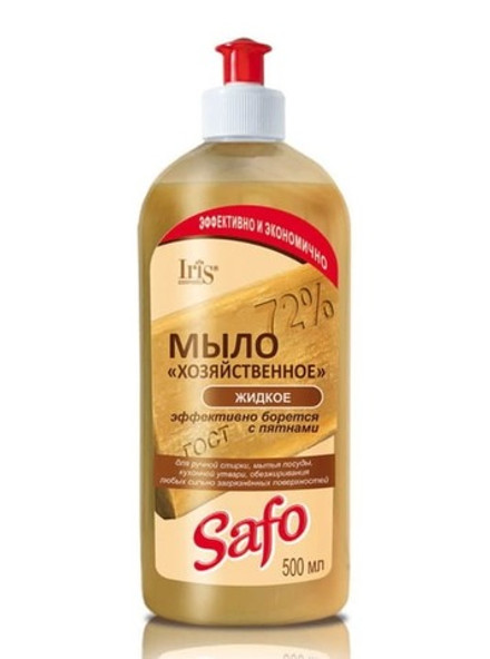 Жидкое мыло "Safo" хозяйственное универсальное 500мл IRIS