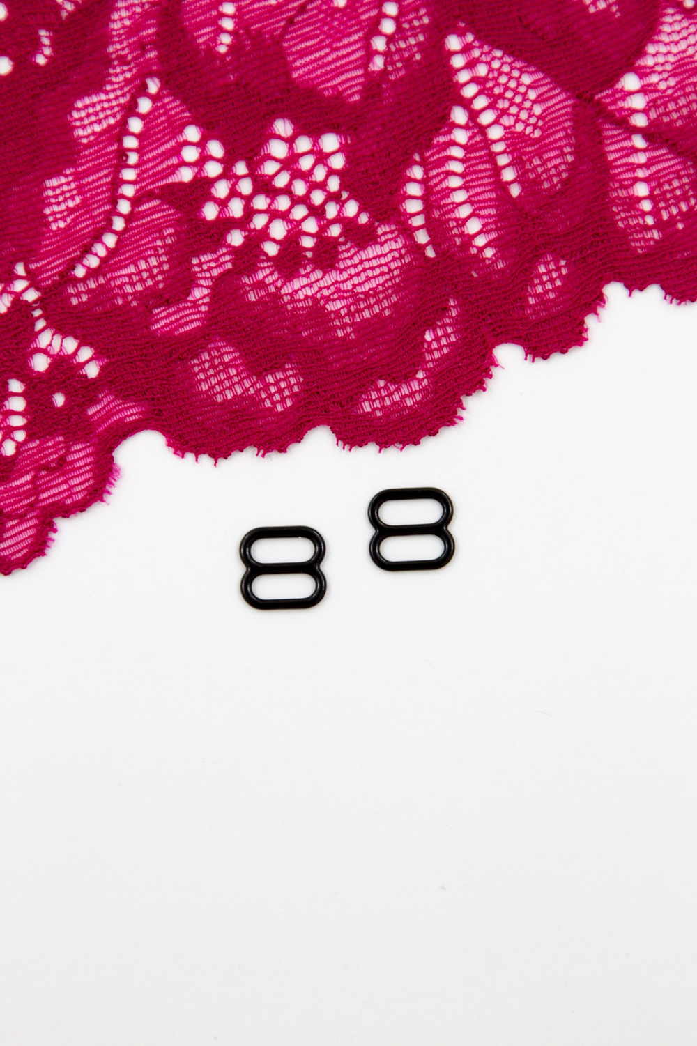 Кольцо, регулятор, крючок для бюстгальтера чёрный 0,6-2 см