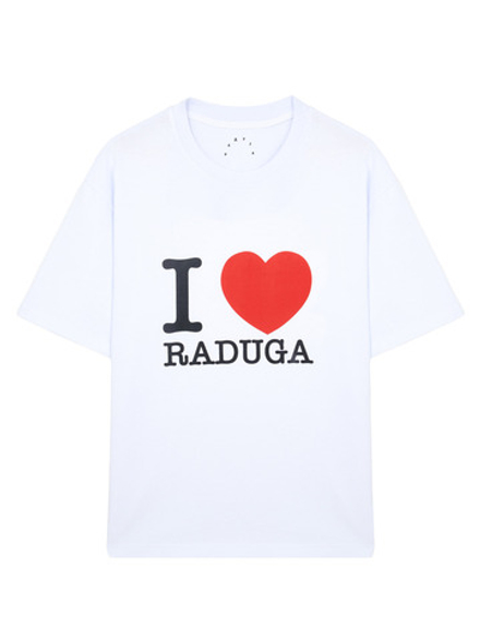 Футболка I LOVE RADUGA (БЕЛАЯ)