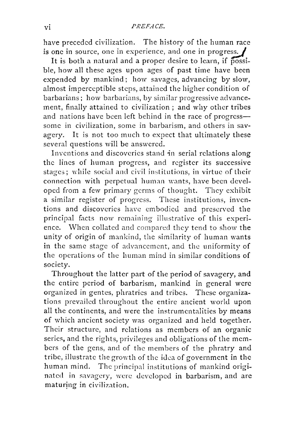 Ancient society: or, Researches in the lines of human propress from savagery through barbarism to civilization | Lewis Henry Morgan