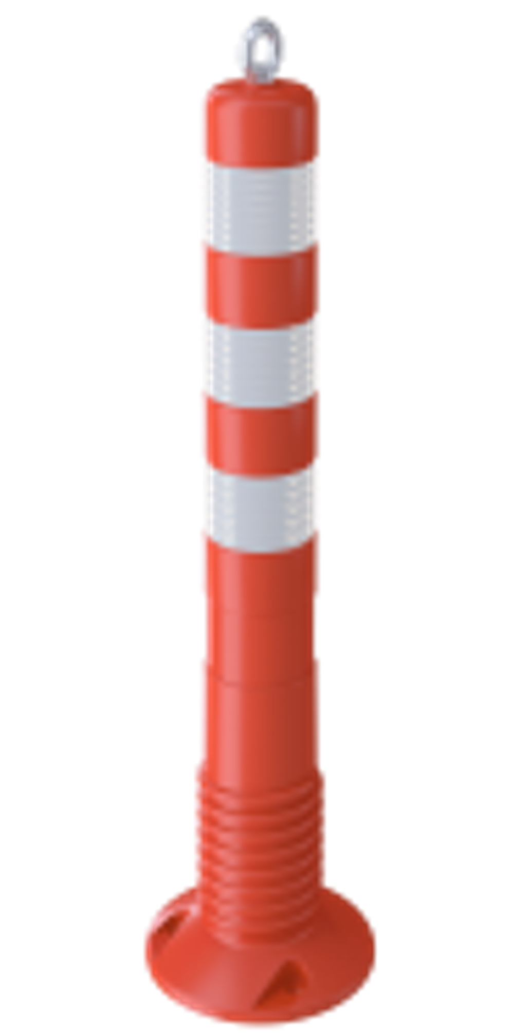 Столбик разделительный гибкий 750мм цельный. С креплением для цепи.