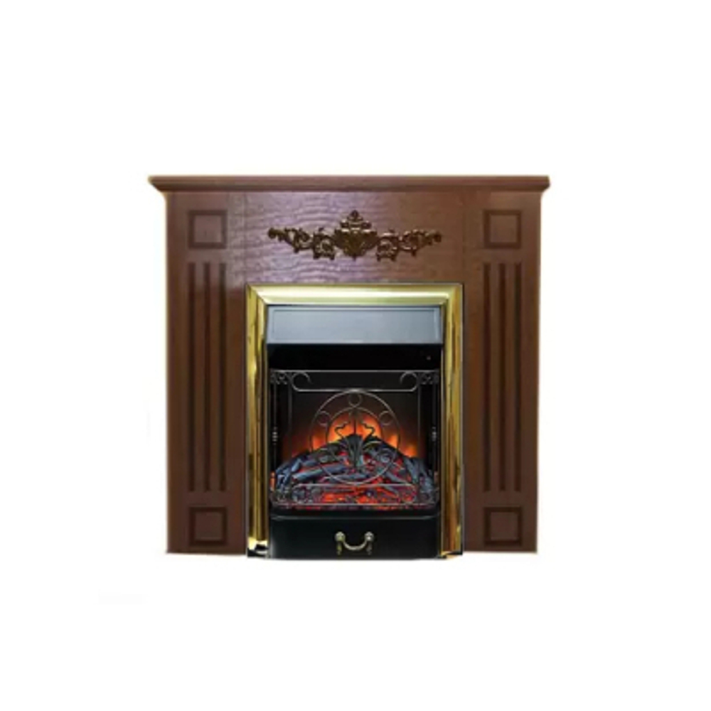 Каминокомплект Glenrich Лотос М портал шоколадный с очагом Majestic BR 96х36х92,6 см