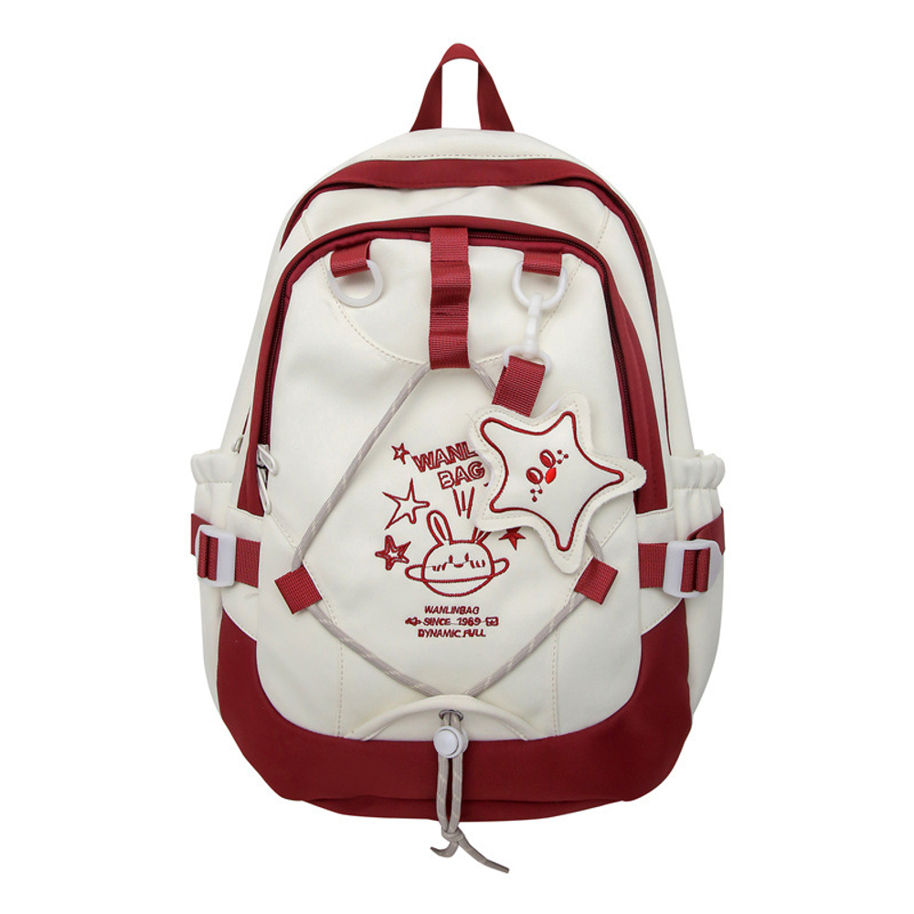 BALANG Nylon Backpack Regular Unisex Black/Pink/Yellow/Red/Blue